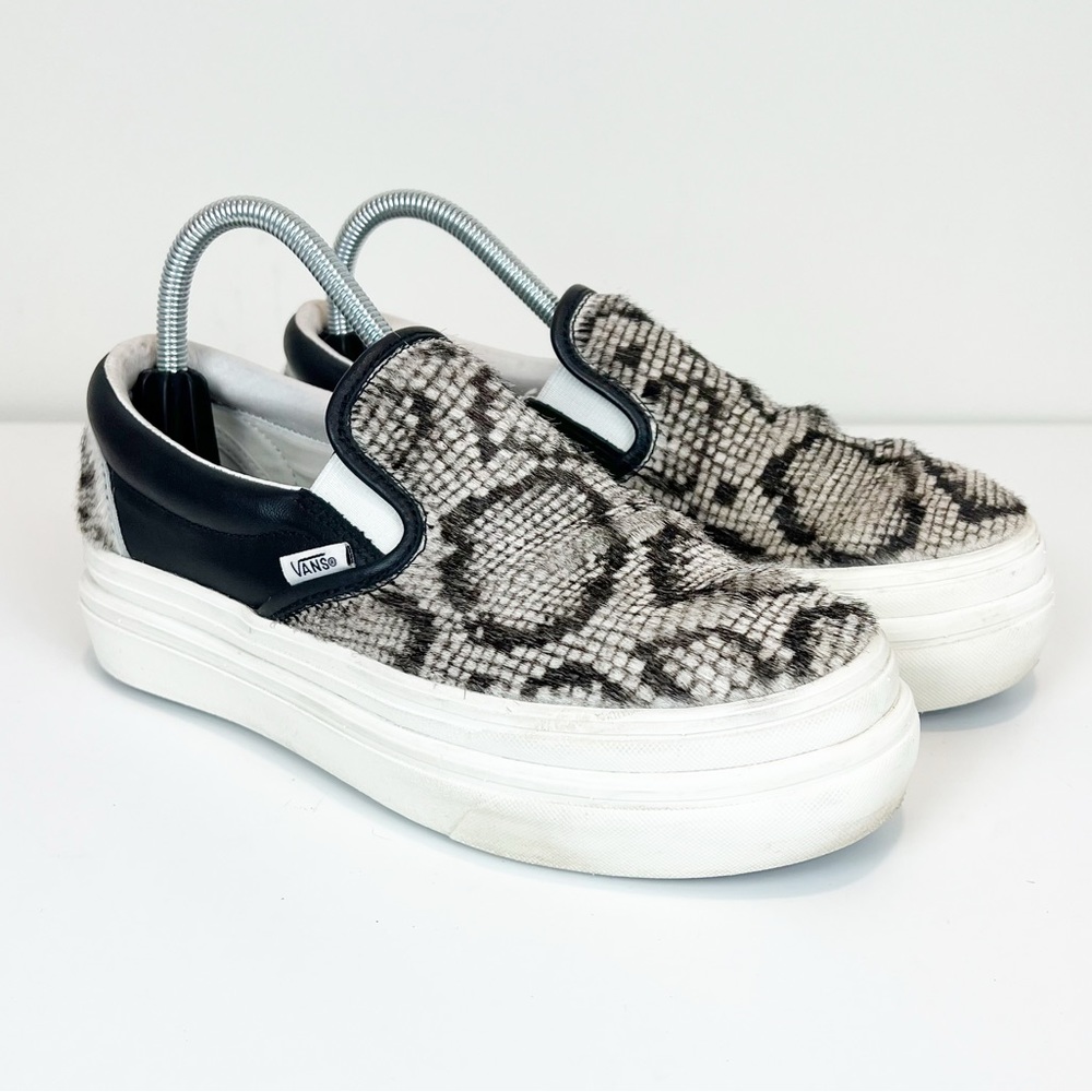 VANS Super COMFYCUSH Slip-on (Snake/Ponyhair/Marshmallow) Size 7.5